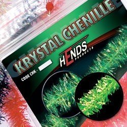 Hends Krystal Chenille CHK03 4mm - Zelená fluo