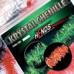 Hends Krystal Chenille CHK08 15mm - Oranžová fluo