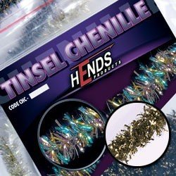 Hends Tinsel Chenille CHT03 6mm - Zlato čierna