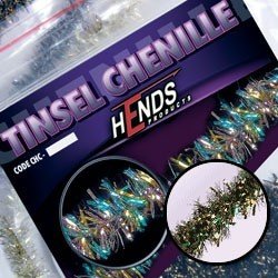 Hends Tinsel Chenille CHT04 6mm - Pávia mosadz