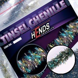 Hends Tinsel Chenille CHT16 4mm - Pávia zelená