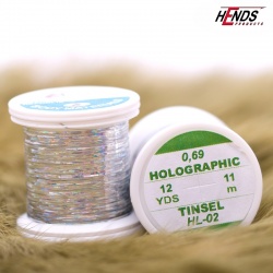 Hends Holographic Tinsel HL02 0,69mm - Strieborná
