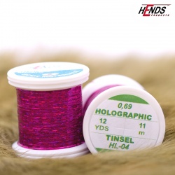 Hends Holographic Tinsel HL04 0,69mm - Ružovo fialová