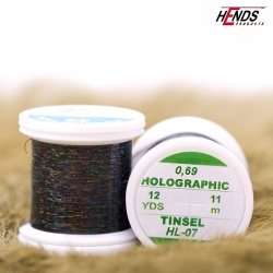 Hends Holographic Tinsel HL07 0,69mm - Čierna
