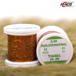 Hends Holographic Tinsel HL09 0,69mm - Hrdzavá