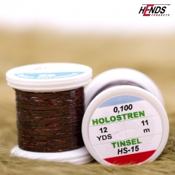Hends Holostrength Tinsel 0,1mm, 11m HS15 - Hnedá