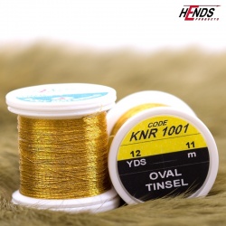 Hends Oval Tinsel 11m KNR1001 - Zlatá tmavá