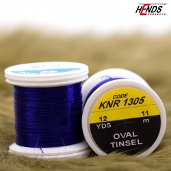Hends Oval Tinsel 11m KNR1305 - Modrá tmavá