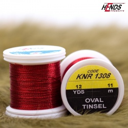 Hends Oval Tinsel 11m KNR1308 - Červená