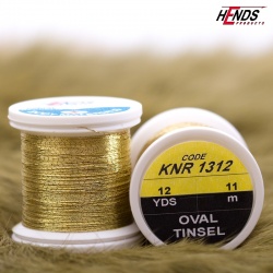 Hends Oval Tinsel KNR1312 11m - Light Gold