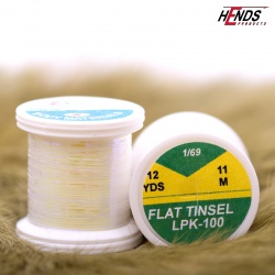 Hends Flat Tinsel LPK100 0,8mm - White with UV Effect