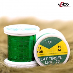 Hends Flat Tinsel LPK20 0,8mm - Zelená metalická