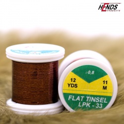 Hends Flat Tinsel LPK33 0,8mm - Hnedá tmavá metalická