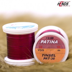 Hends Patina Tinsel PAT36 0,69mm 11m - Červená tmavá
