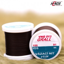 Hends Grall Thread VNG013 0,04mm 91m - Dark Brown