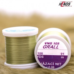 Hends Grall Thread 0,10mm 91m VNG305 - Zeleno šedá