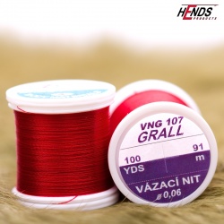 Hends Grall Thread 0,04mm 91m VNG007 - Červená