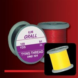 Hends Grall Thread 0,08mm 91m VNG210 - Žltá fluo