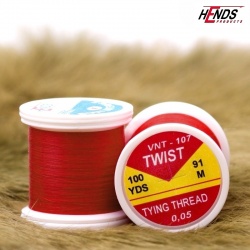 Hends Twist Thread 0,05mm 91m VNT107 - Červená