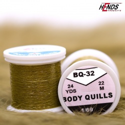 Hends Body Quills BQ32 22m - Dark Olive/Brown