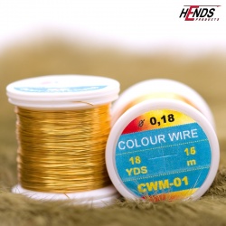 Hends Colour Wire 0,09mm 21,6m CWS01 - Zlatá