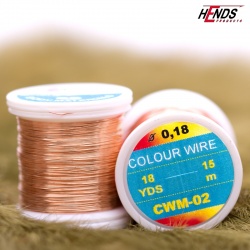 Hends Colour Wire 0,09mm 21,6m CWS02 - Medená