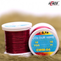 Hends Colour Wire 0,09mm 21,6m CWS04 - Red/Brown