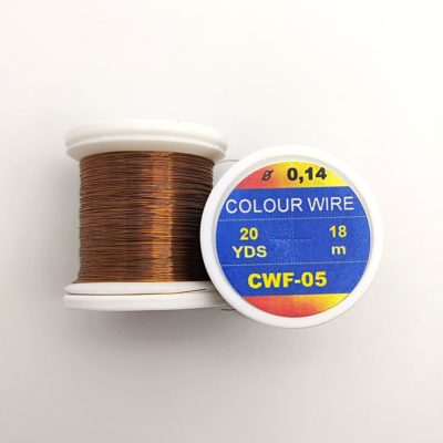 Hends Colour Wire 0,14mm 18m CWF05 - Hnedo olivová