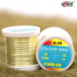 Hends Colour Wire 0,09mm 21,6m CWS06 - Yellow