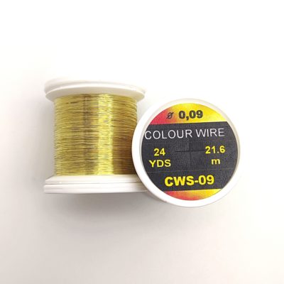 Hends Colour Wire 0,09mm 21,6m CWS09 - Zlatá svetlá