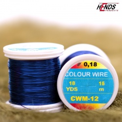 Hends Colour Wire 0,18mm 15m CWM12 - Modrá