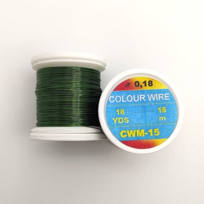 Hends Colour Wire 0,18mm 15m CWM15 - Dark Green