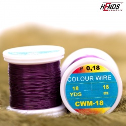 Hends Colour Wire 0,09mm 21,6m CWS18 - Fialová tmavá