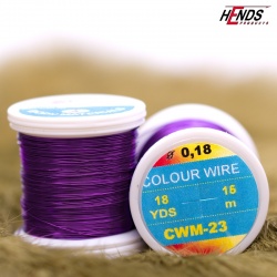 Hends Colour Wire 0,14mm 18m CWF23 - Fialová
