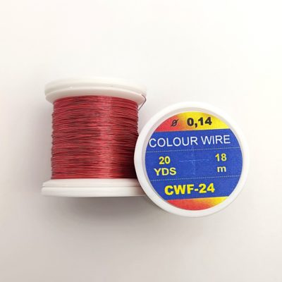 Hends Colour Wire 0,14mm 18m CWF24 - Červená tmavá