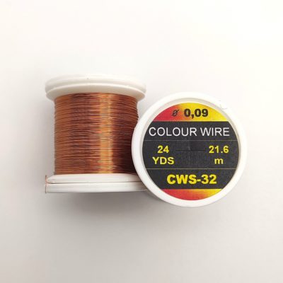 Hends Colour Wire 0,09mm 21,6m CWS32 - Dark Copper