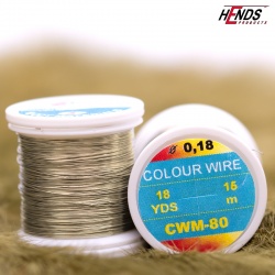 Hends Colour Wire 0,18mm 15m CWM80 - Strieborná tmavá