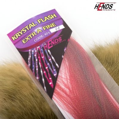 Hends Krystal Flash Extra Fine Hair KFE08 - Červená
