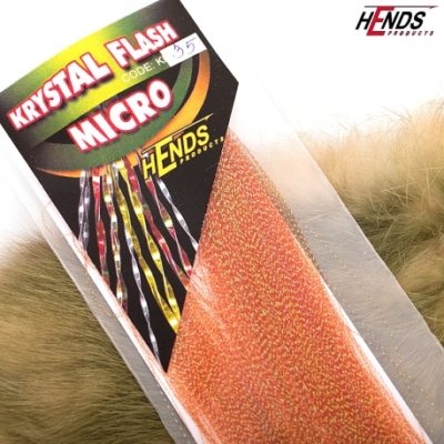 Hends Krystal Flash Micro Hair KFM35 - Oranžovo hnedá