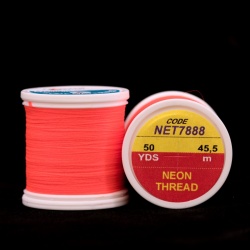 Hends UV Neon Thread 45,5m NET7888 - Červeno oranžová fluo