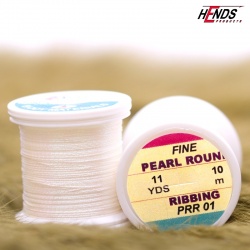 Hends Pearl Round Ribbing Thread 10m PRR01 - Biela