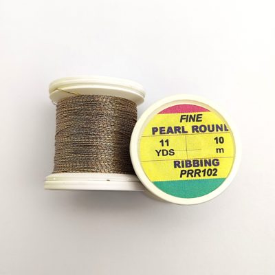 Hends Pearl Round Ribbing Thread 10m PRR102 - Hnedá