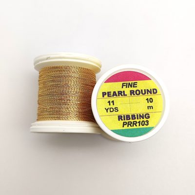 Hends Pearl Round Ribbing Thread 10m PRR103 - Zlatá