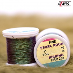 Hends Pearl Round Ribbing Thread 10m PRR233 - Hnedá tmavá