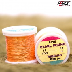 Hends Pearl Round Ribbing Thread 10m PRR94 - Oranžová tmavá fluo