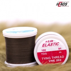 Hends Elastic Thread 0,08mm 91m VNE202 - Hnedo čierna