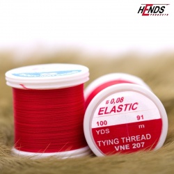 Hends Elastic Thread 0,08mm 91m VNE207 - Červená