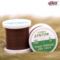Hends Synton Thread 0,05 x 2mm 91m VNS102 - Hnedá tmavá