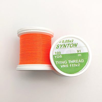 Hends Synton Thread 0,05 x 2mm 91m VNS113 - Oranžová fluo