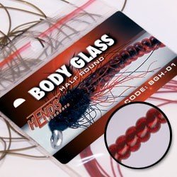 Hends Body Glass Round BGK93 - Červená tmavá